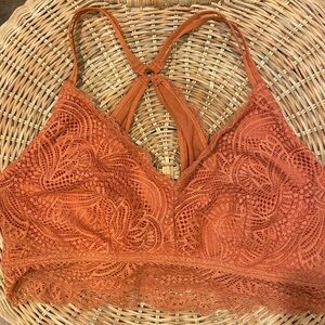 Maurices Orange Lace Bandeau Intimates